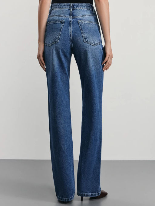 Джинсы straight с высокой посадкой / Zarina фото 4