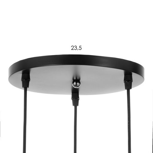 Светильник BayerLux «Плаза» 3хЕ27 40 Вт черный золото 30×30×24-90 см