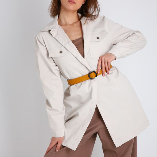 Ремень женский, ширина 3 см, пряжка металл, цвет горчичный - Simaland фото 2