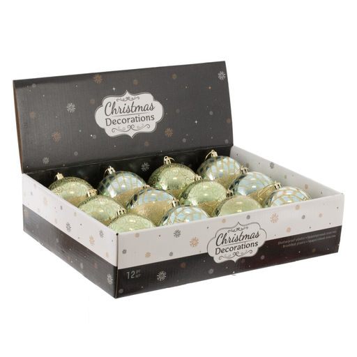Набор из 12 шт: Украшение новогоднее "Шар", L35 W27 H9 см
