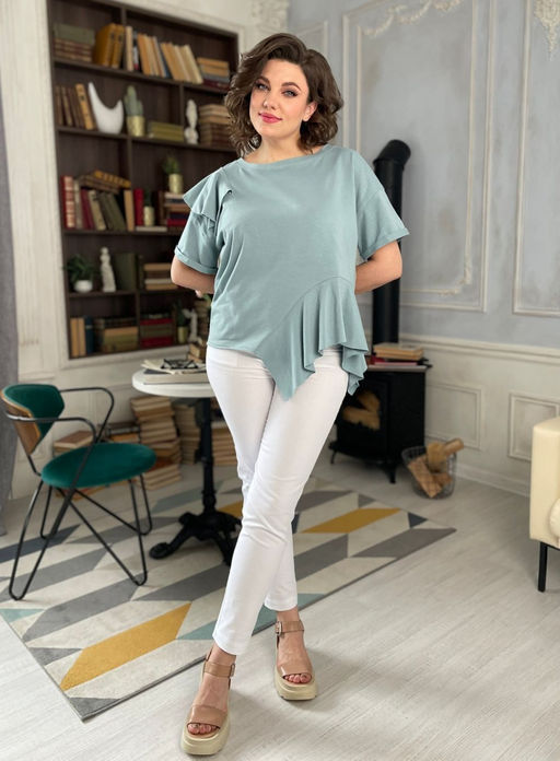 Блуза Rumoda 2122 мята  фото 5