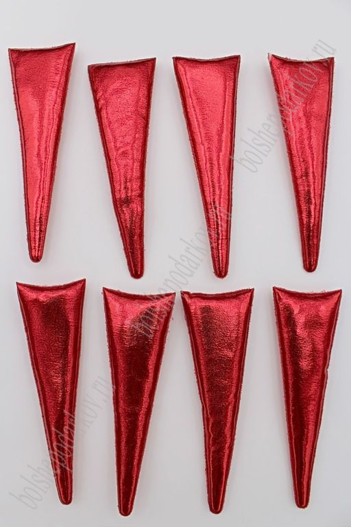 Патч 3D Рог 10*2,5 см (10 шт) SF-1887, красный