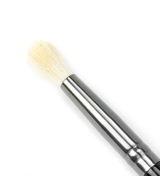 LuxVisage Кисть косметическая № 7 для растушевки теней из натурального ворса - Golden rose фото 2