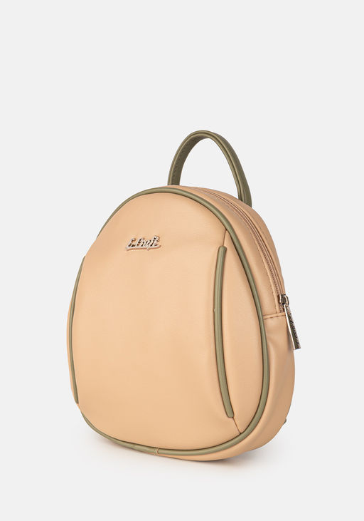 Рюкзак Модель №1466 | кожзам | гладкий | бежевый | Р924-5 | 32510 - L-craft фото 2