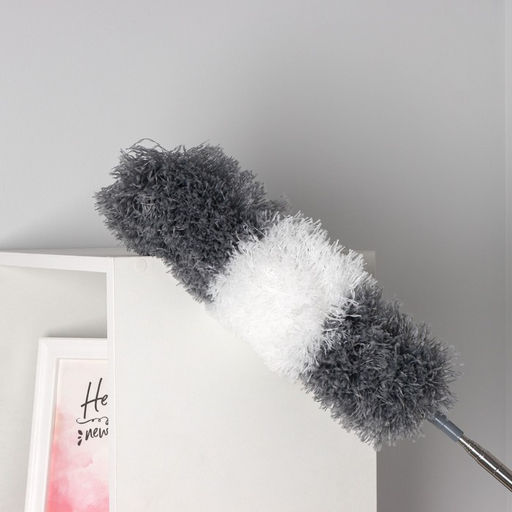 Щётка для пыли, плоская насадка 40×7.5 см, пушистая насадка 41×13 см, телескопическая ручка 230 см