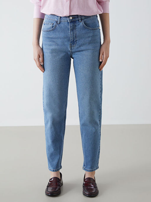 Mom Fit Kad?n Jean Pantolon