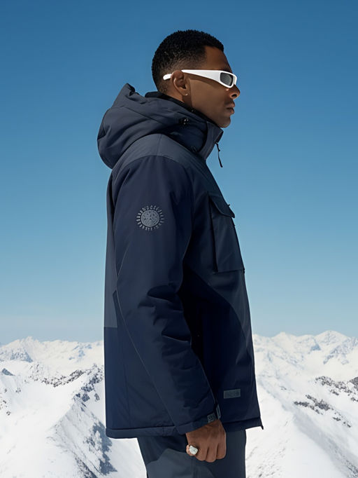 Горнолыжный костюм мужской зимний темно-синего цвета 392TS - Leifensh фото 35