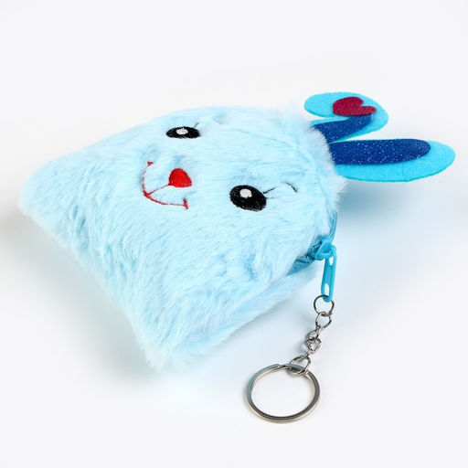 Брелок-кошелёк детский «Зверята», мягкая игрушка, 10 см, виды МИКС