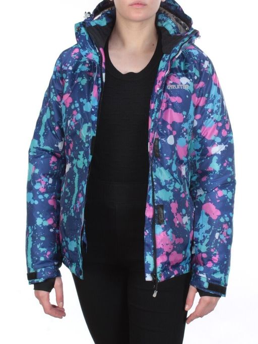W1608-2 BLUE PRINT Куртка горнолыжная женская ERUITOR (100 гр. холлофайбера) - Fashion фото 10