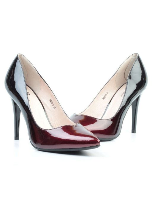 05-DBH06-5 RED/BLACK Туфли женские (натуральная кожа) - Фабричный китай фото 14