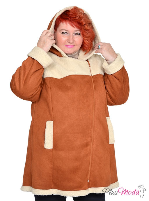 Дубленка-куртка Модель №1793 размеры 44-84 - Plusmoda фото 4