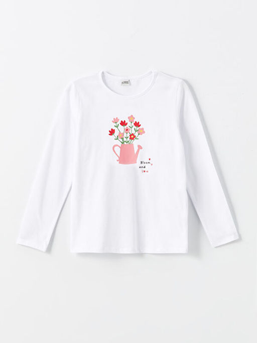 Bisiklet Yaka K?z ?ocuk Ti??rt