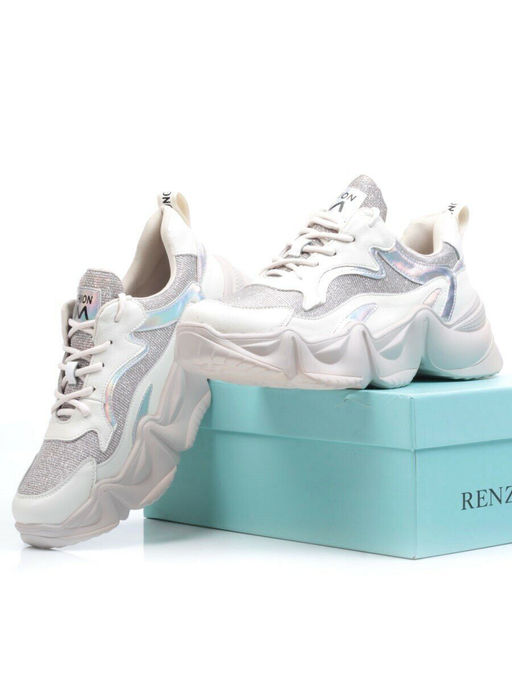 05-FDG101-2P WHITE Кроссовки женские (натуральная кожа) - Фабричный китай фото 17