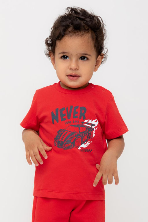 Crockid _ КР 302719/красный к548 фуфайка (футболка) д/мал яс  фото 5