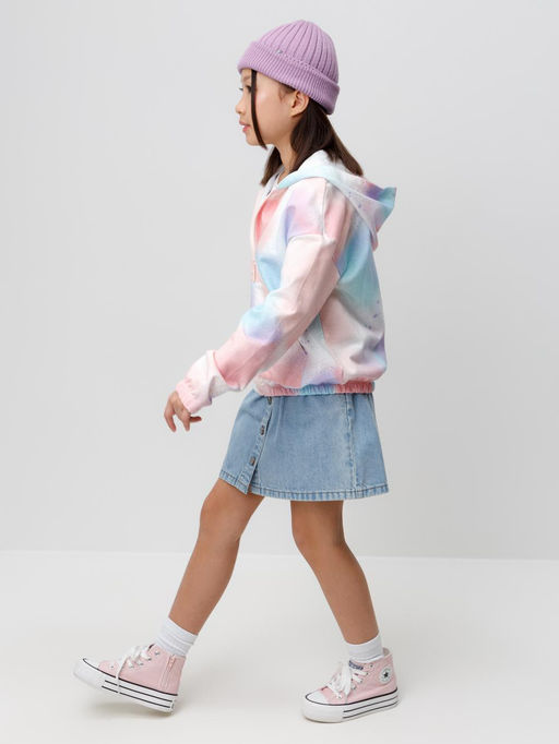 КР 302672-1/разноцветный спрей жакет для дев