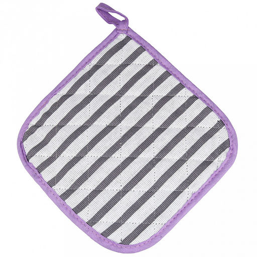 Кухонный комплект "Лайн-3": прихватка-варежка 15х30см + прихватка 20х20см, рогожка 171г/м2, хлопок 100%, наполнитель - ватин 280г/м2, на пластмассовом подвесе, "Домашняя мода" (Россия)