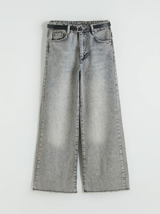 Wide Leg Fit K?z ?ocuk Jean Pantolon