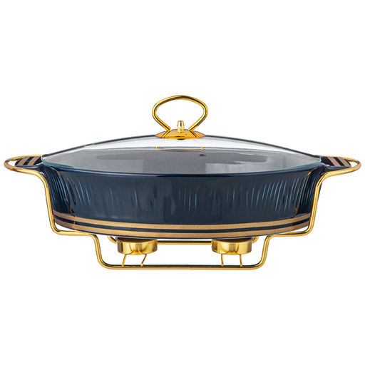 МАРМИТ LEFARD HERBAL СО СТЕКЛЯННОЙ КРЫШКОЙ 33 СМ 1600 МЛ НА МЕТАЛЛ. ПОДСТАВКЕ СИНИЙ  фото 4