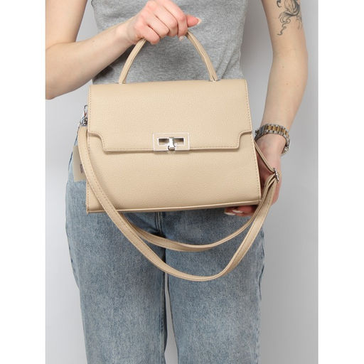 Сумка женская искусственная кожа Ch&K-8899, 1отд, плечевой ремень, бежевый SALE 260000 - Adelia фото 5