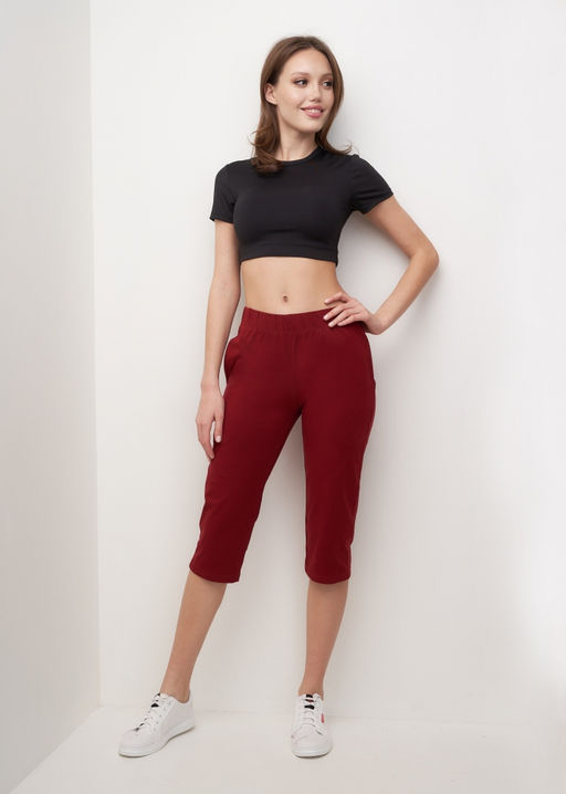 Бриджи жен.арт.1043-1,бордовые - Binita фото 3