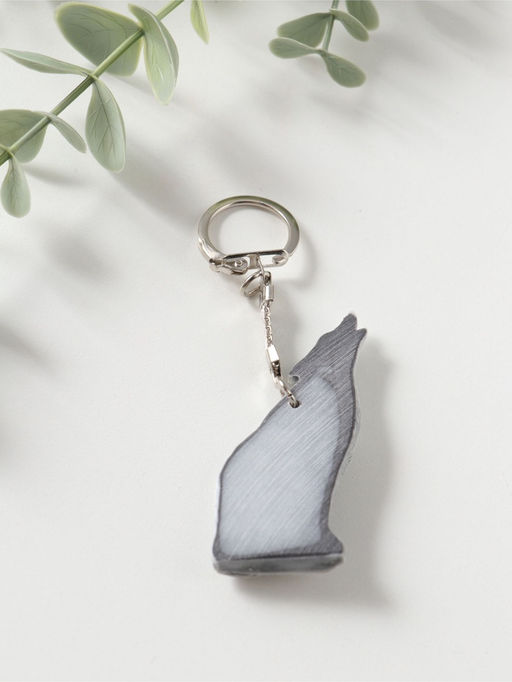 Брелок "Волк воет" (барельеф), 6см