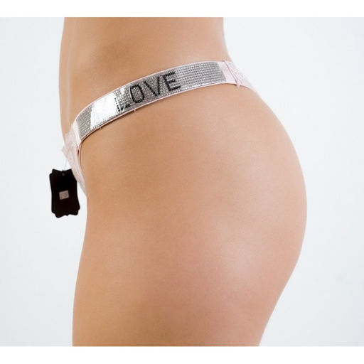 АРТ 2107 ТРУСЫ-СТРИНГИ Coeur Joie 42-48 СО СТРАЗАМИ С НАДПИСЬЮ LOVE  фото 5