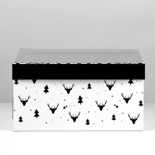 Коробка подарочная новогодняя складная «Уютный дом», 31×25.5×16 см, Новый год