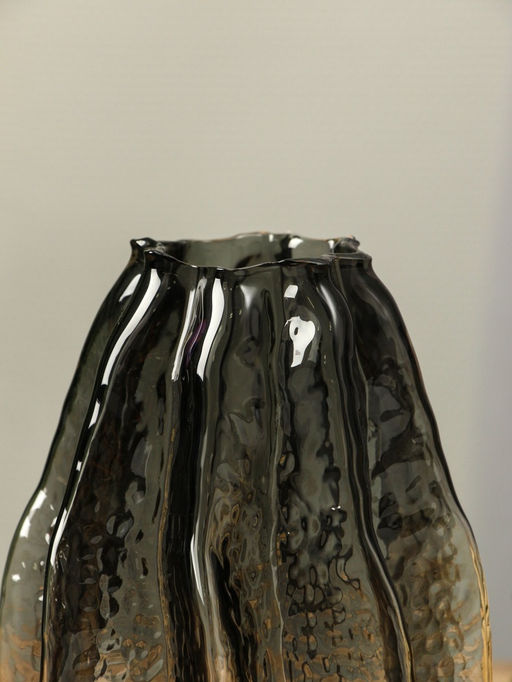 Ваза «Кэли», 21×12×6 см, стекло, серая