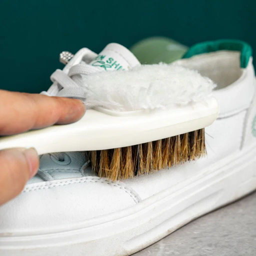 Щетка двусторонняя с натуральной щетиной для обуви - Boomjoy фото 2