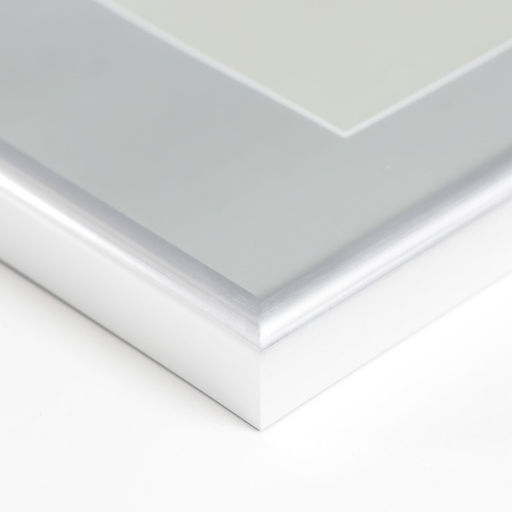 Фоторамка для фото 21×29.7 см, (A4) Decoline, пластик, серебро