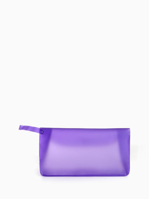 Цена за 2 шт. Косметичка на кнопке для бассейна, с ручкой, фиолетовая