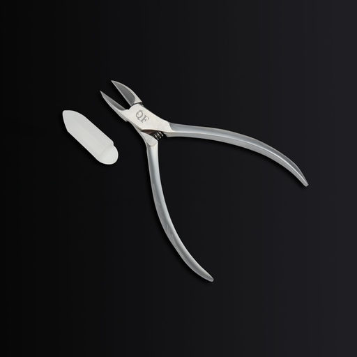 Кусачки педикюрные Premium satin, скрытая пружина, 10,9 см, длина лезвия - 16 мм, цвет серебристый - Queen fair фото 2