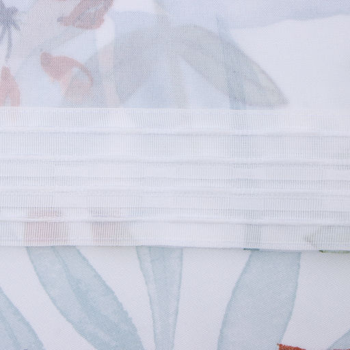 Шторы для кухни Доляна Акварельные листья 145*180- 2 шт, подхваты - 2 шт., 100% п/э  фото 7