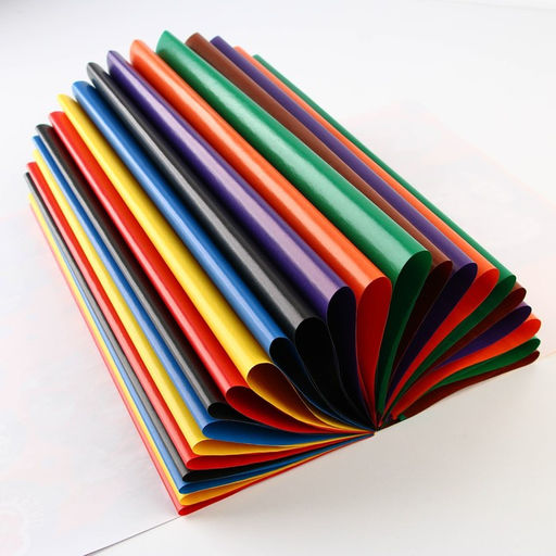 Бумага цветная двусторонняя А4 «Учись на 5» 24 листа 8 цветов мелованная, плотность 70-75 г/м², обложка 80 г/м²