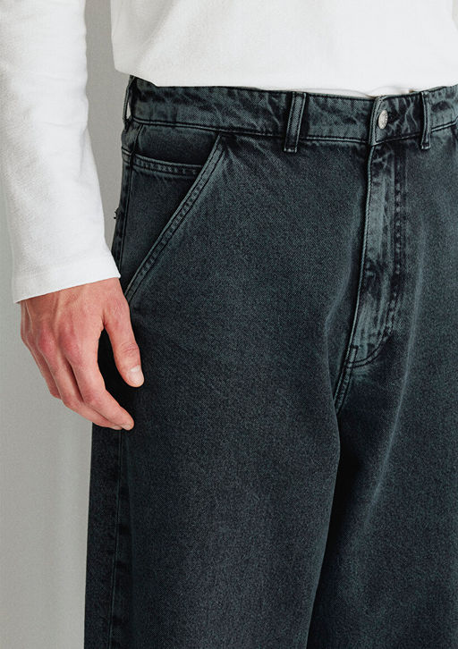 Bern MV91 Street Puslu Vintage Antrasit Jean Pantolon - Mavi фото 9