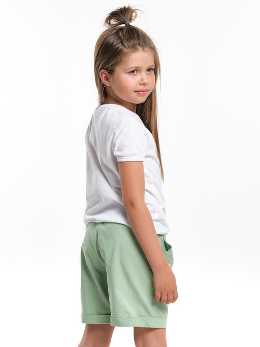 Комплект для девочки с шортами UD 6483/7936 розовый/желтый - Mini maxi фото 14