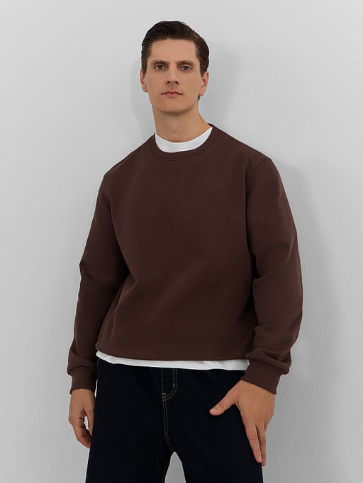 Свитшот мужской коричневый - Mark formelle фото 6