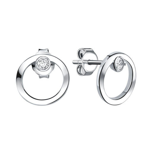 Серьги из серебра куб.циркон., Л-11924