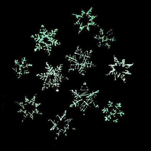 Новогодний декор «Снежинка», с подсветкой, 8×12.5 см, набор 12 шт.