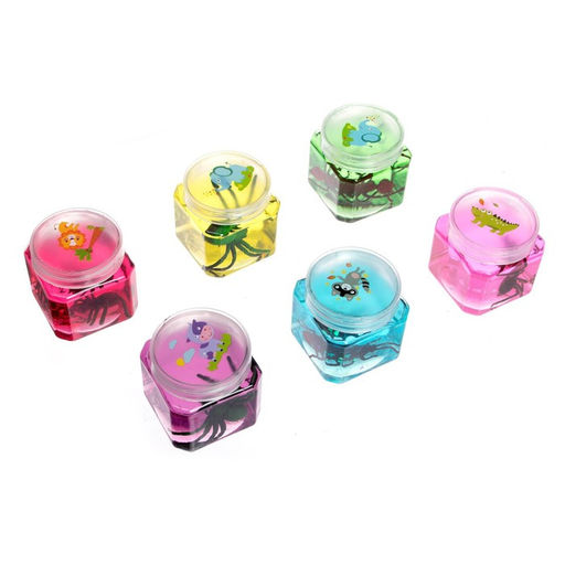 Цена за 12 шт. Лизун - слайм «Пауки», МИКС