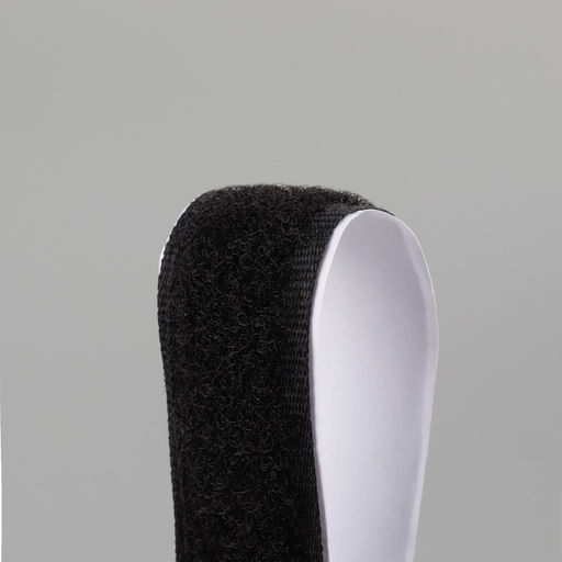 Липучка «Петля», на клеевой основе, 20 мм, 25±1 м, чёрная