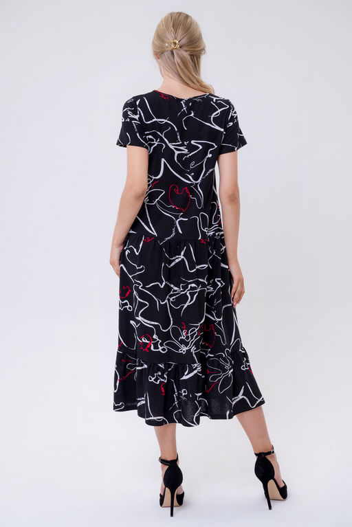 Платье женское из кулирки Кармелита зигзаг - Амадэль фото 10