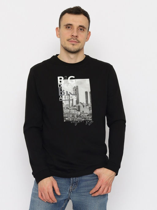 CRB wear/CWMM 60320-22 Джемпер мужской,черный/Ex.Cherubino  фото 3