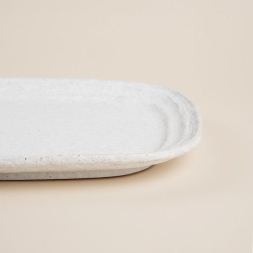 Блюдо SL Home «Арена Бланка», 25×15.5 см, керамика, белое