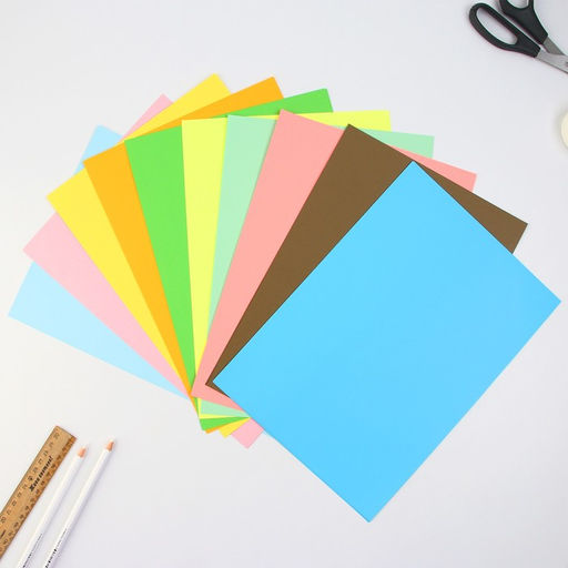 Бумага цветная А4 Медвежонок 20 листов 10 цветов тонированная, двусторонняя, плотность листов 80 г/м . - Artfox study фото 5