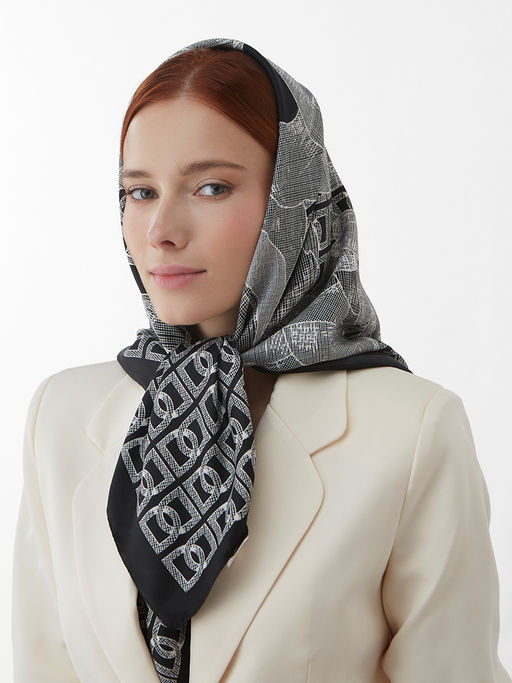 Большой, мягкий, тонкий и очень нежный платок с рисунком - Tantino фото 9