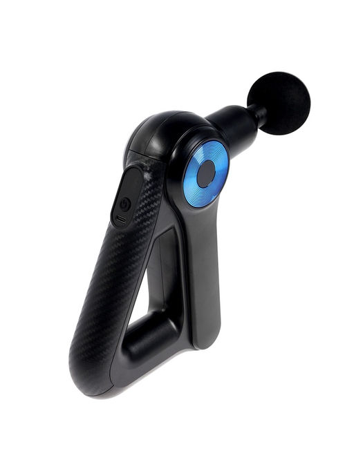 Массажёр для тела LEM-11, перкуссионный, 9 насадок, 9 режимов, чёрный