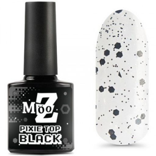 Pixie Top MOOZ Black глянцевый топ без л/с