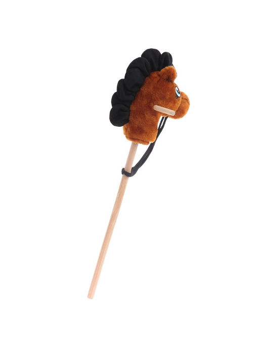 Мягкая игрушка Конь - скакун на палке, МИКС