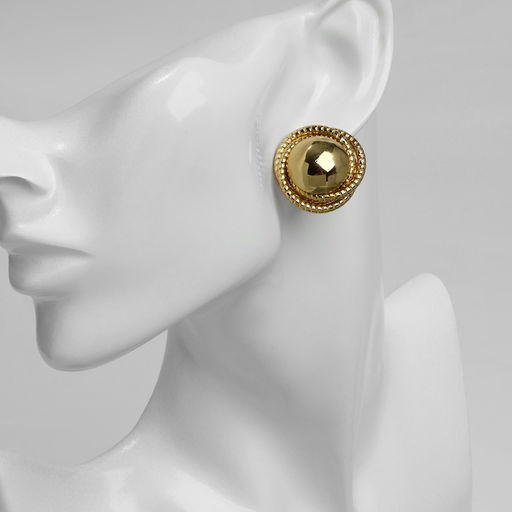 Серьги металл Эстетика фрезия, цвет золото - Qf фото 3